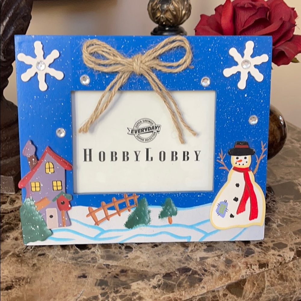 ‼️SOLD‼️ NWT HOBBY LOBBY Wooden Christmas Photo Frame
